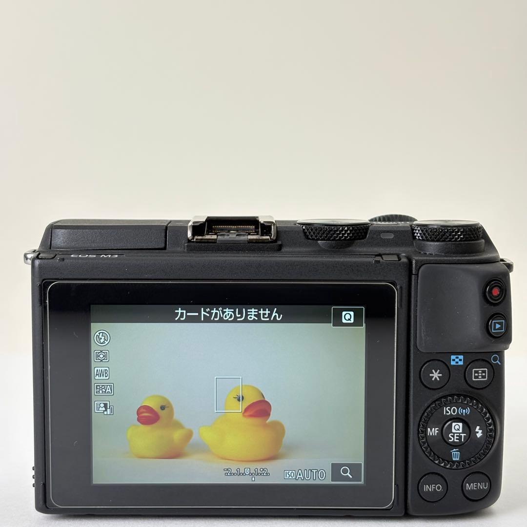 Canon EOS M3 標準、広角ダブルレンズキット Wi-Fi搭載　874