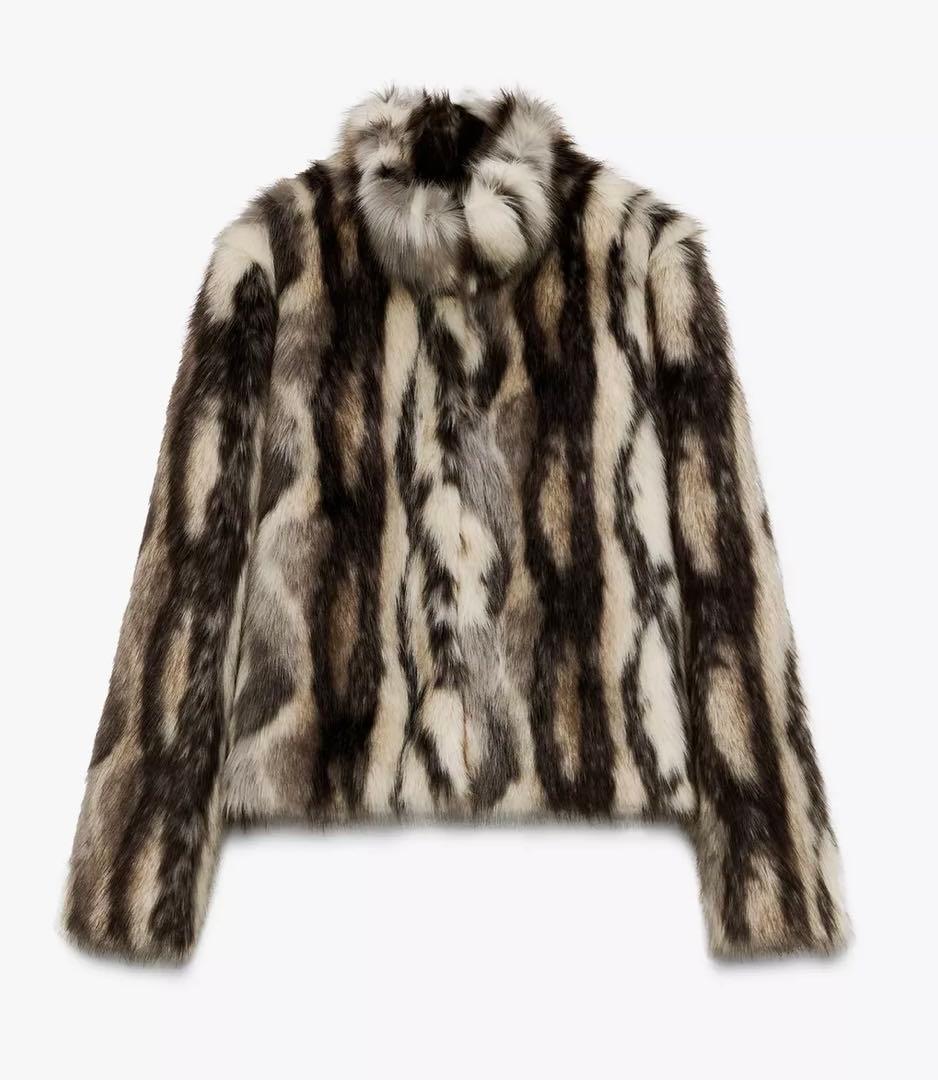 ZARA ZW collection フェイクファーコート