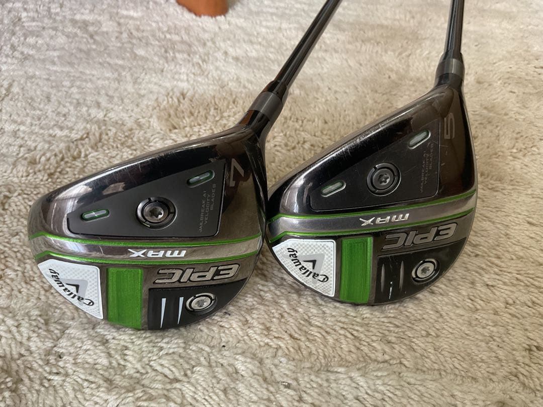 2 本セットキャロウェイ EPIC MAX 5W S +7W SR