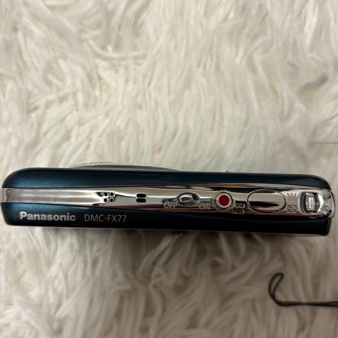 【美品】 Panasonic LUMIX DMC-FX77 ブルー　コンデジ