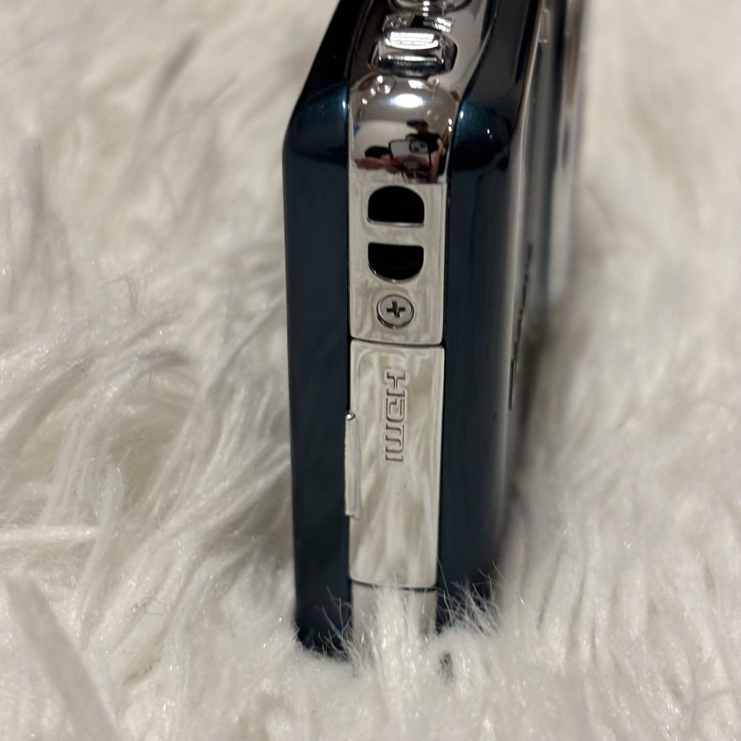 【美品】 Panasonic LUMIX DMC-FX77 ブルー　コンデジ