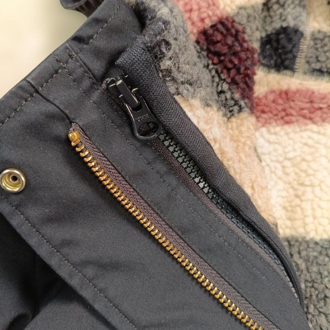 ブルーレーベルクレストブリッジ　ボアライナー ロングコート　ネイビー　3way