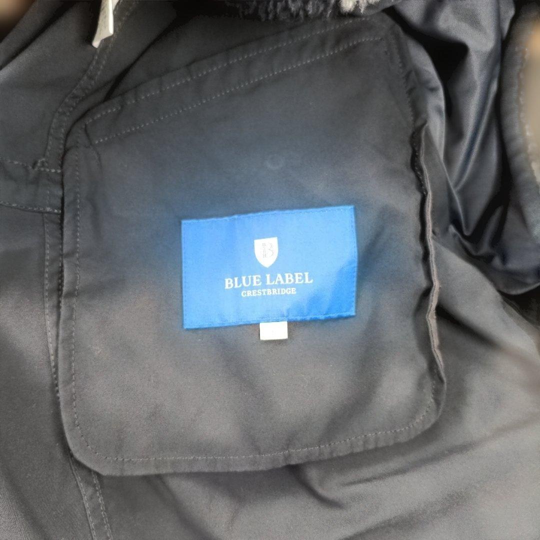 ブルーレーベルクレストブリッジ　ボアライナー ロングコート　ネイビー　3way