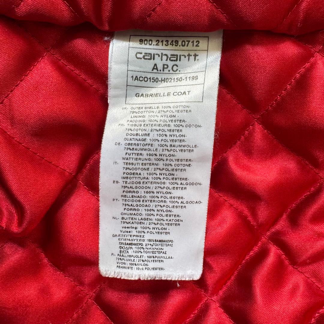 限定Carhartt A.P.C. Gabrielle Coat カバーオール