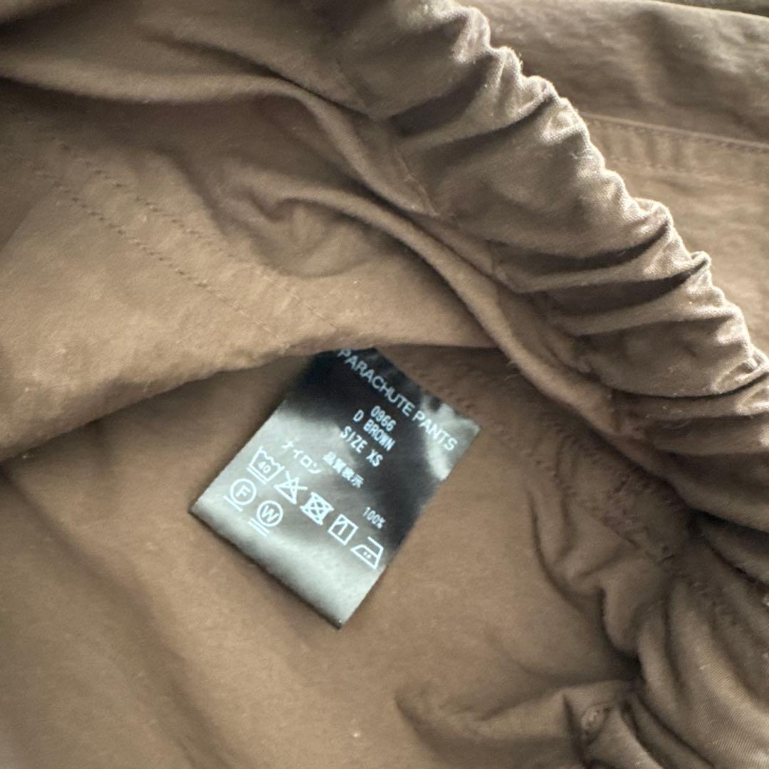 シシクイ　shishikui ブラウン　パラシュートパンツ　XS