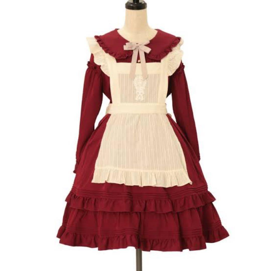 Amavel Romantic Heroine ワンピース　ワインレッド　赤