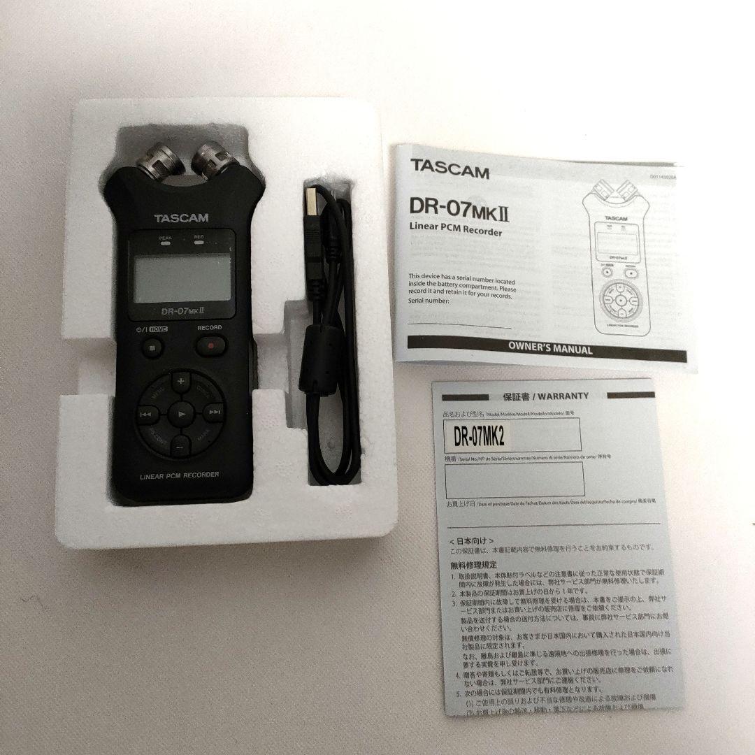 TASCAM DR-07mkIIポータブルデジタルレコーダー