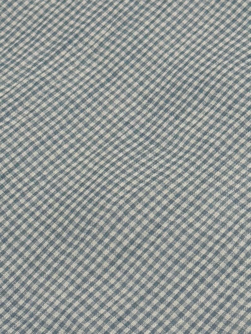 新品　夏物 小千谷ちぢみ 反物 本麻 越後 オーガニック 関松織物　水色