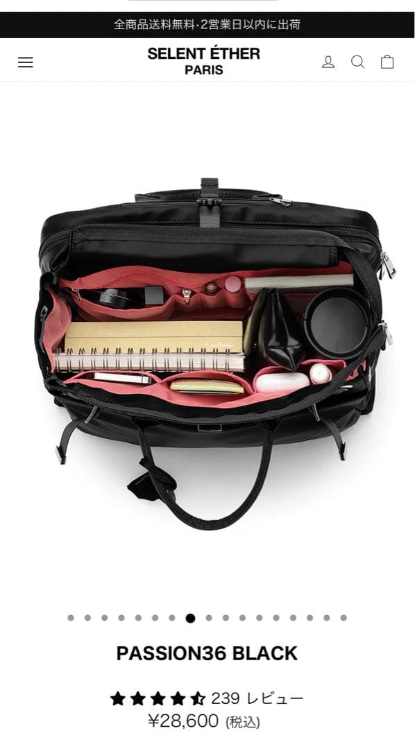 【美品】SELENT ETHER PASSION36 PINK/ SILVER