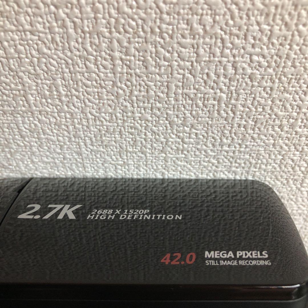 動作確認済み ビデオカメラ 2,7k 日本語説明書付き
