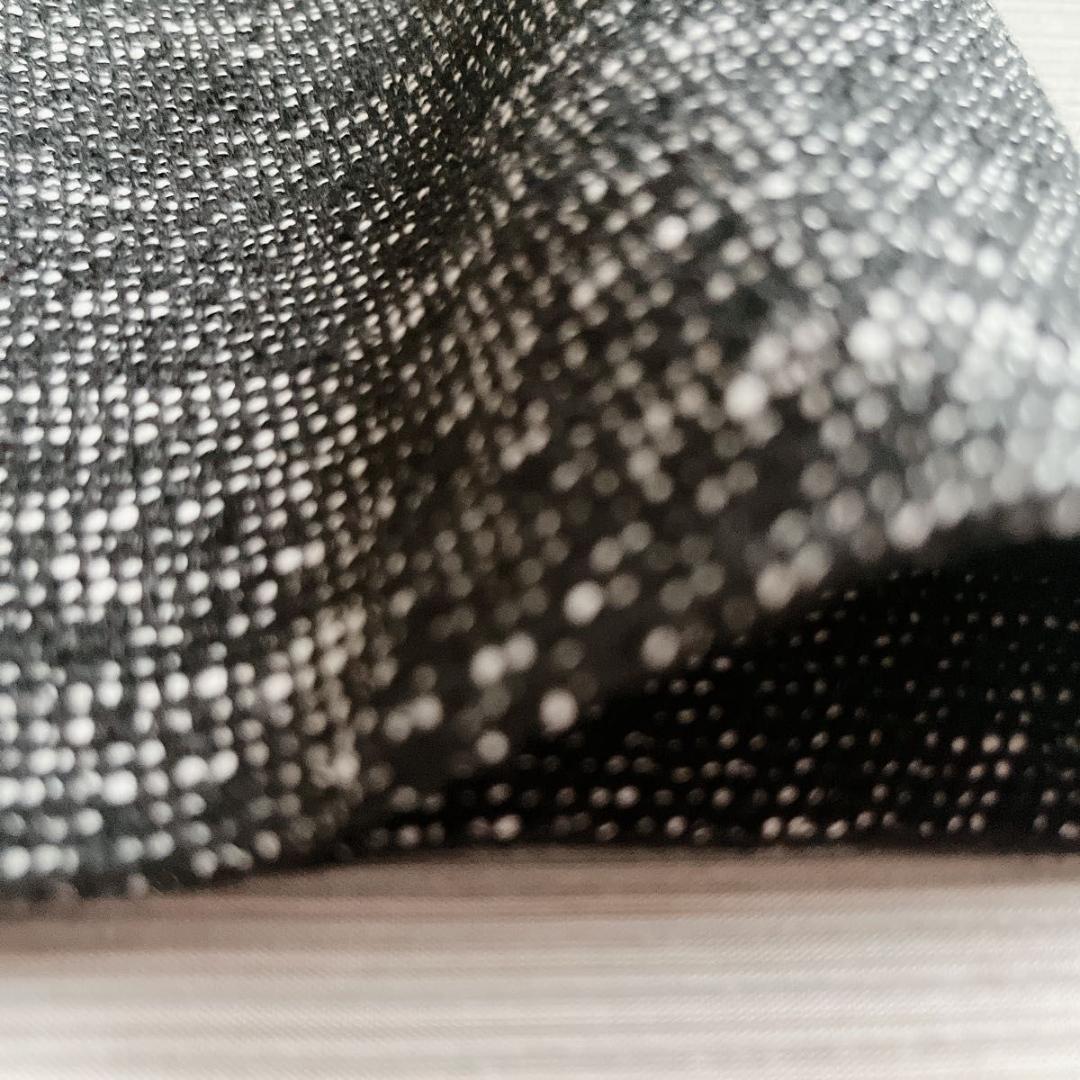 ＊極美品【ルネ】ツイード ワンピース フロントジップ ブラック 34 ビジュー