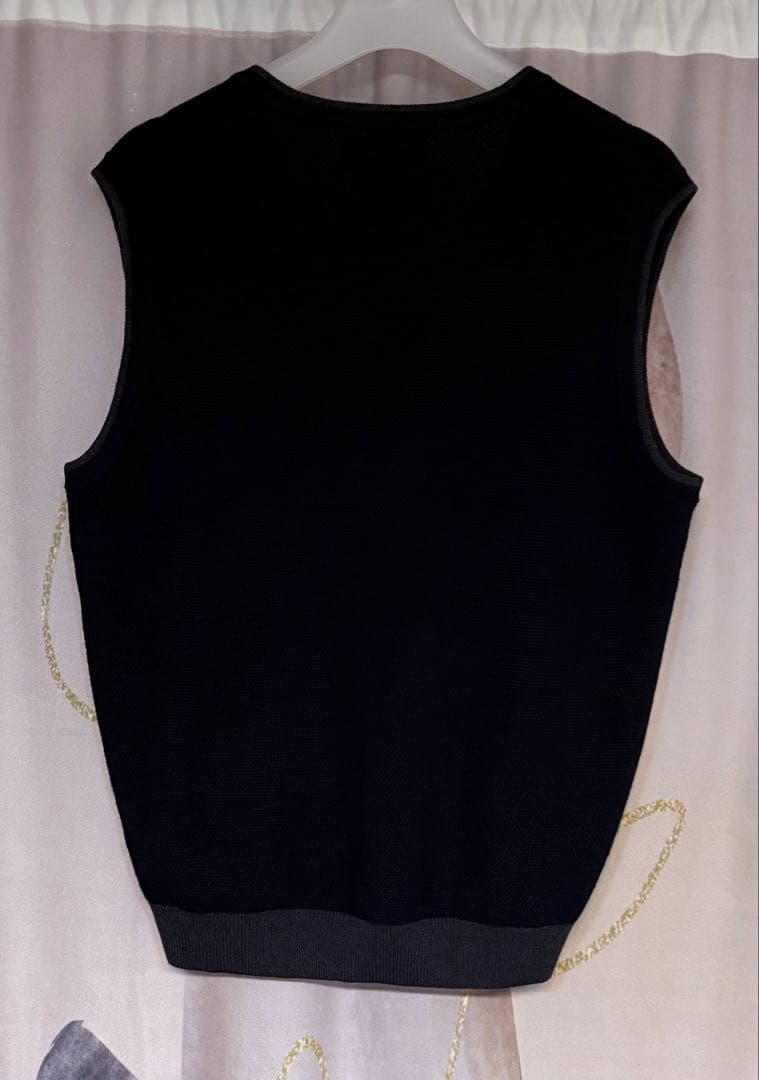 ブルックスブラザーズ イタリアン メリノウール ソリッド Vネック ニットベスト