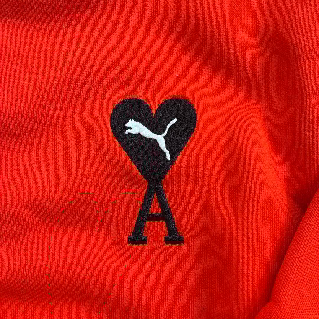 アミパリス　プーマ　コラボ　スウェット　オレンジ　ハート