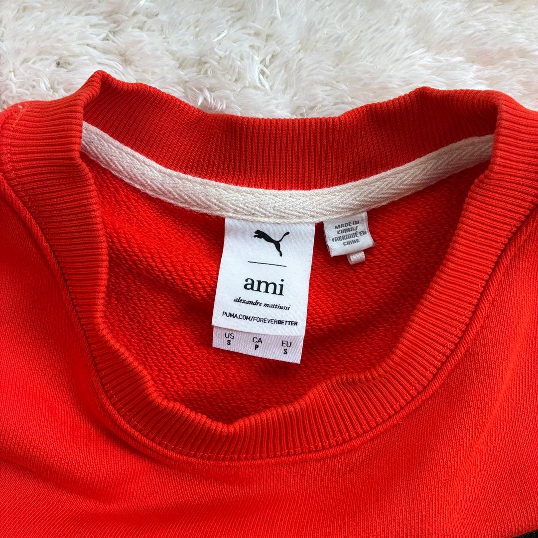 アミパリス　プーマ　コラボ　スウェット　オレンジ　ハート