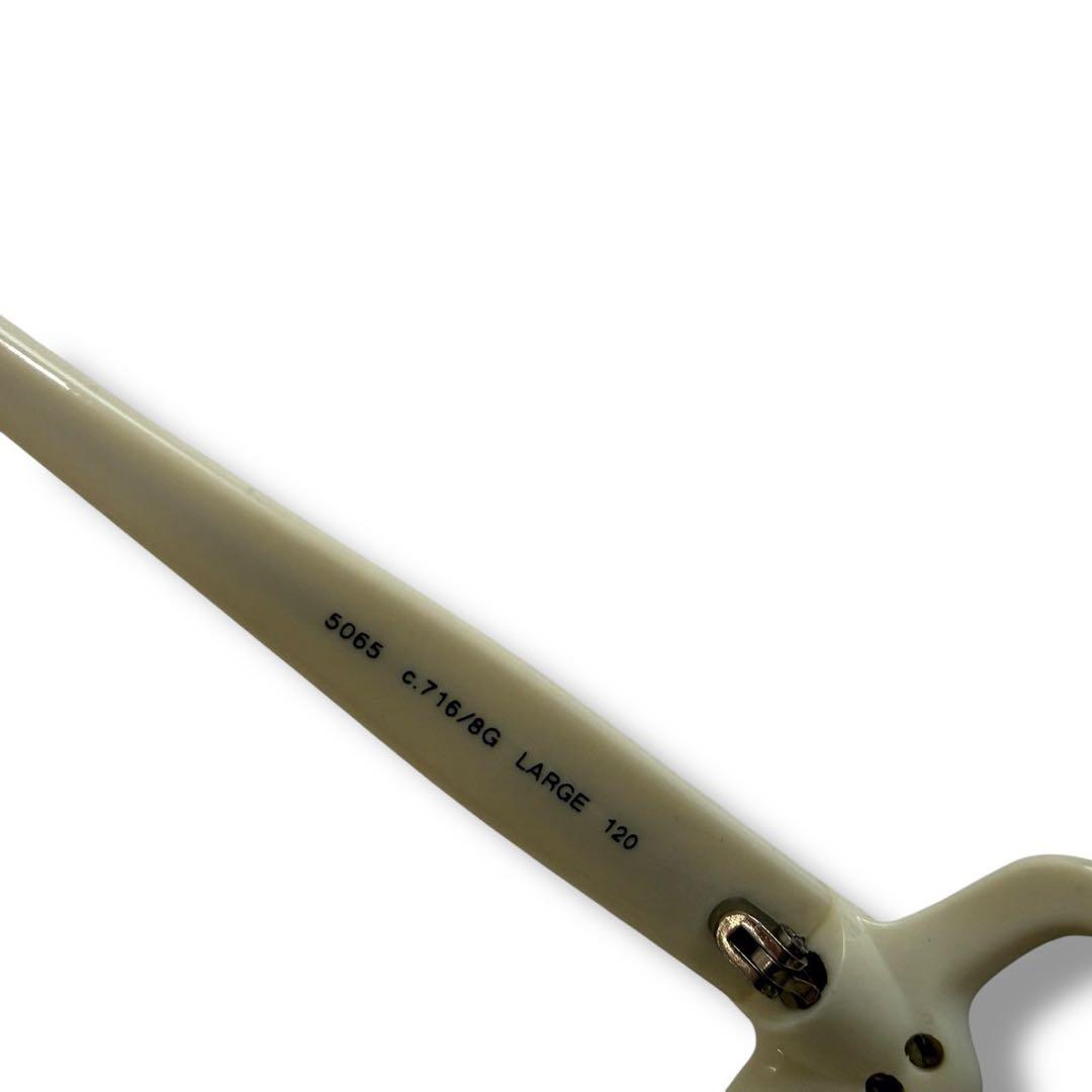 箱付き　シャネル　1762 ココマーク　サングラス　白　イタリア製