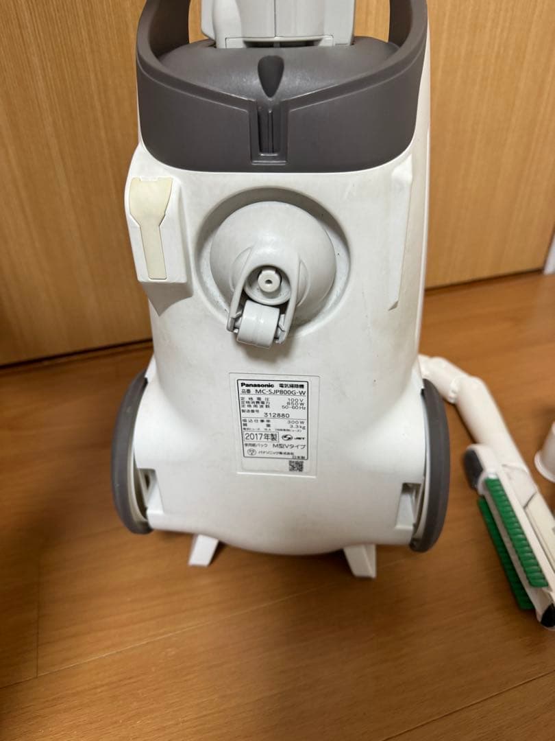 Panasonic パナソニック　紙パック式掃除機　MC-SJP800G
