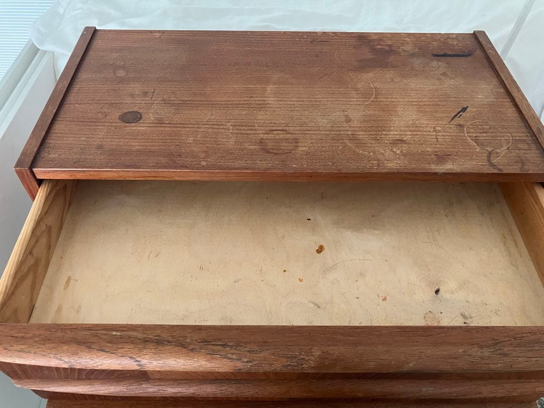 北欧ヴィンテージ サイドボード チーク材 北欧家具 デンマーク 3段チェスト