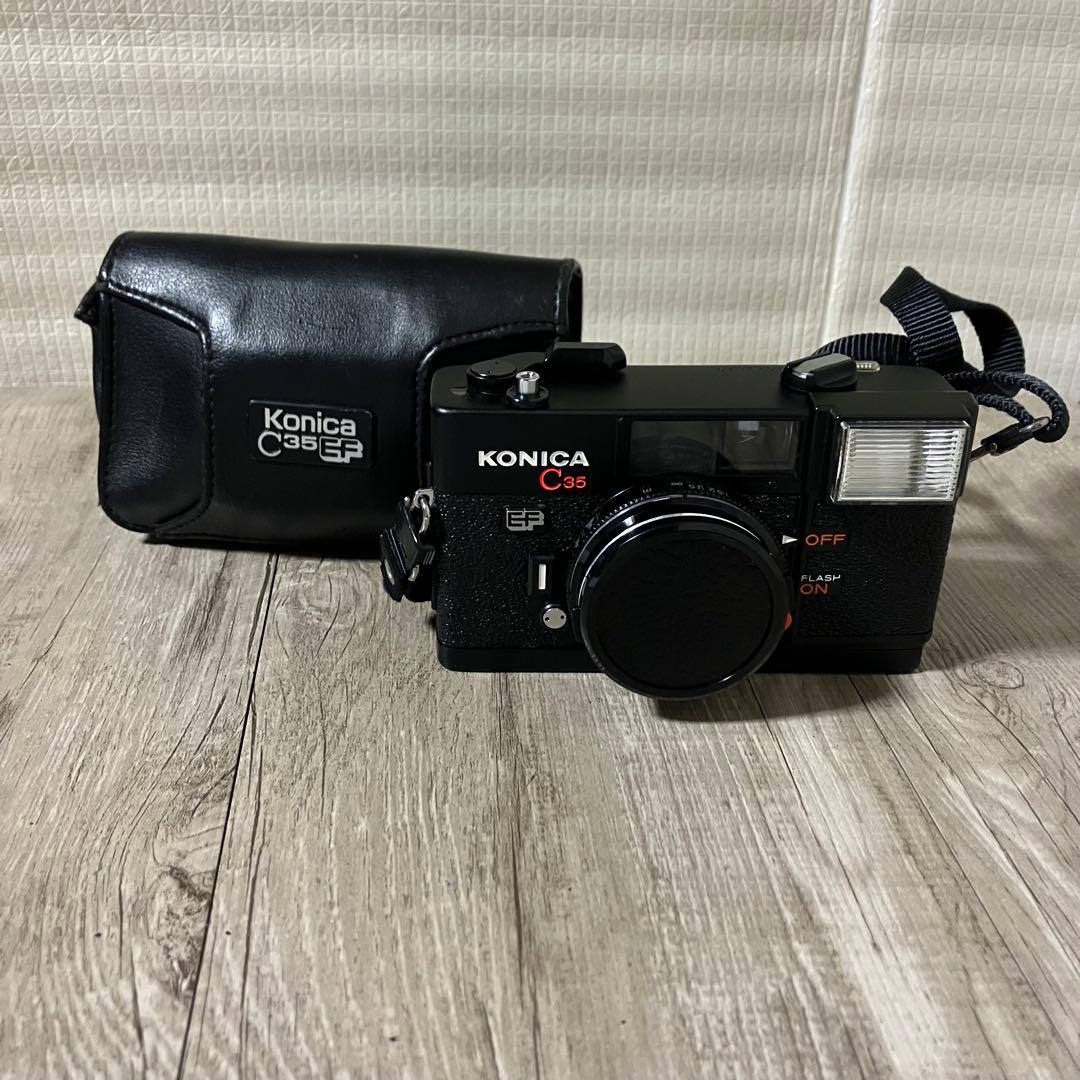 3F② Konica C35 EF ピッカリコニカ 昭和レトロ フィルムカメラ