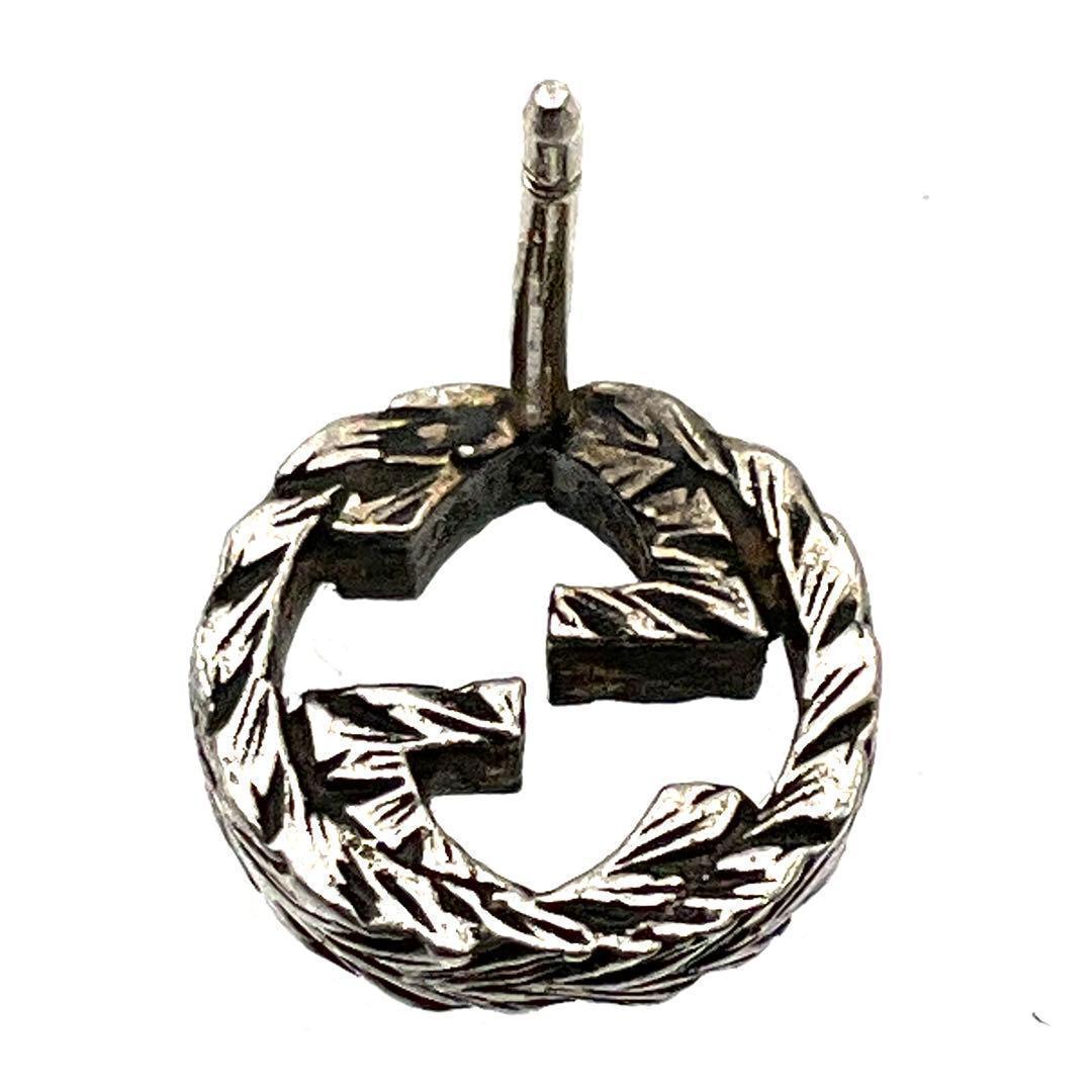 GUCCI グッチ ピアス 片耳 インターロッキング シルバー 925