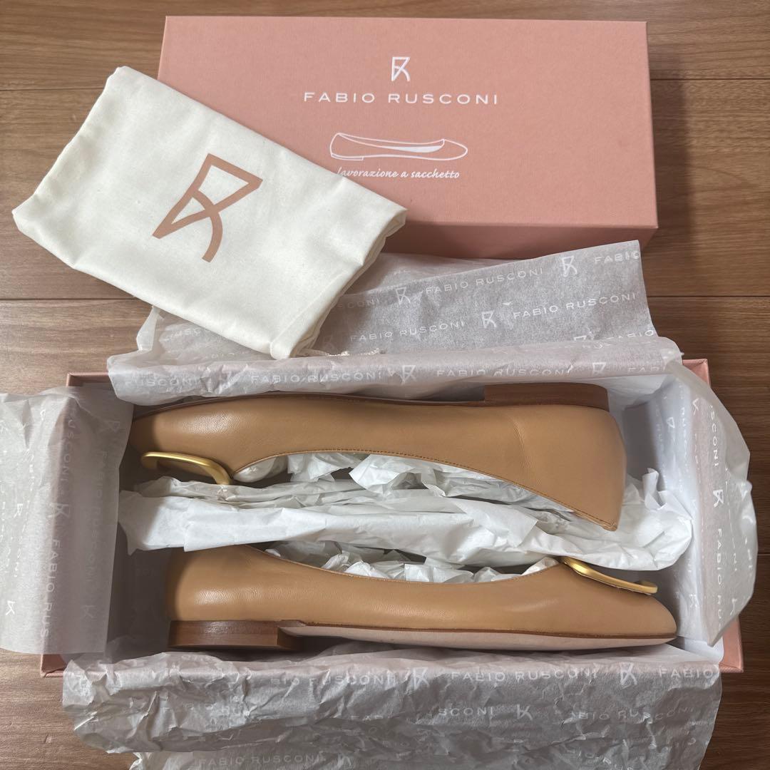 FABIOLUCCI ベージュ フラットシューズ 36.5