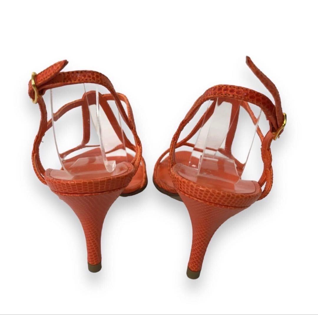 HERMES エルメス　リザードレザーストラップサンダル、ミュール35.5未使用