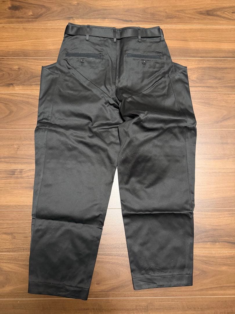 パンツ 25ss sacai Cotton Chino Pants 1 BLACK