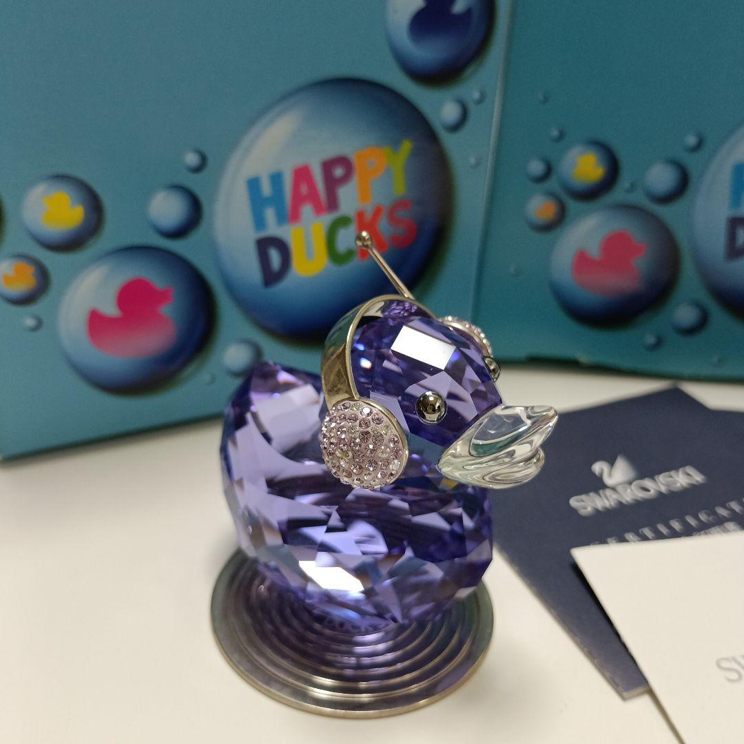 Swarovski Happy Ducks 紫色 置物