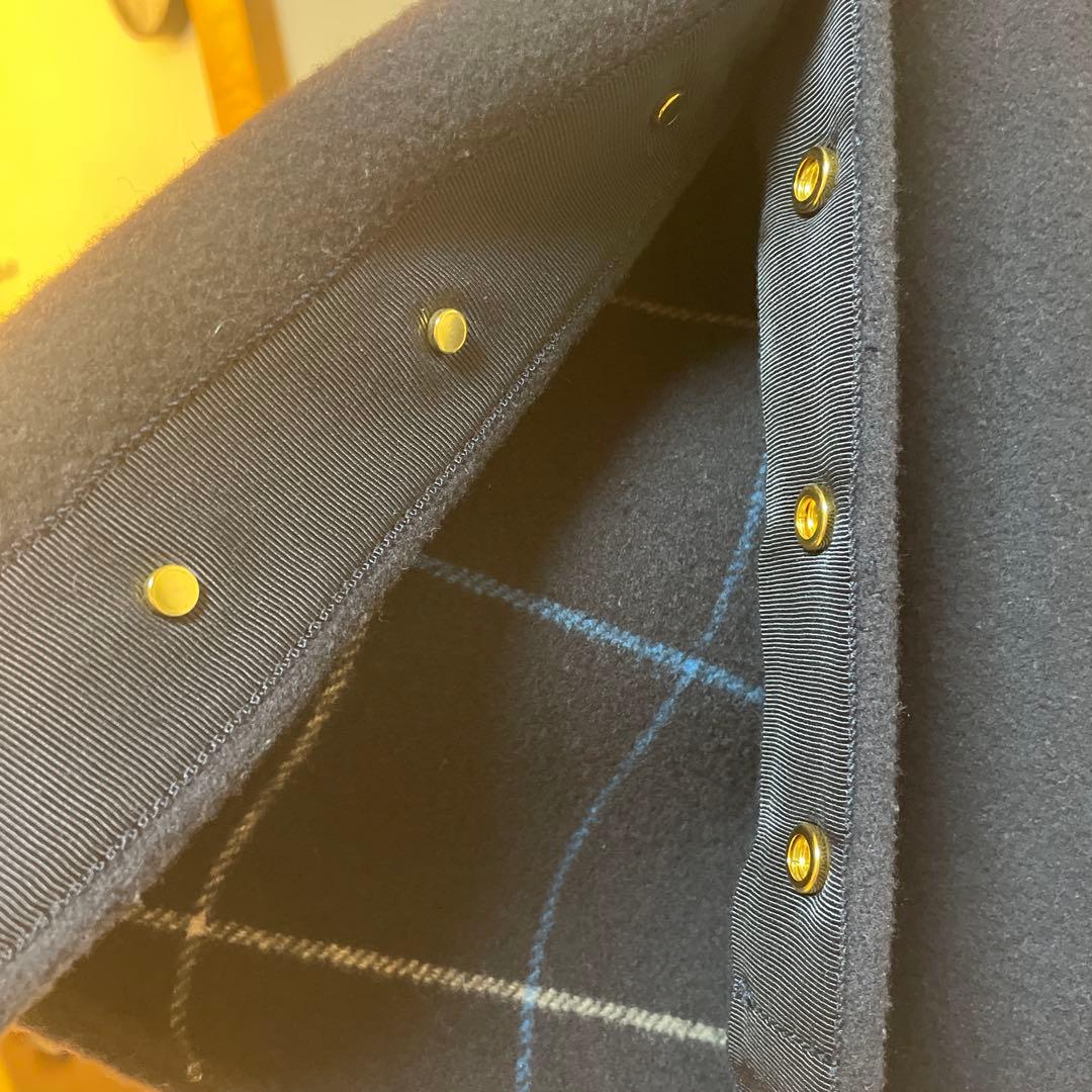 UNITED ARROWS ウール90%リバーシブルベストネイビー Vネック