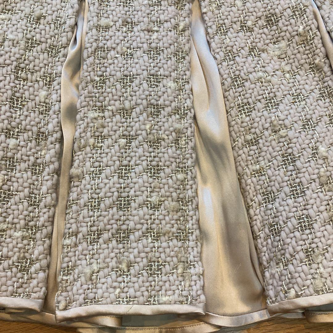 ツーピース　ブルマリン　ツイード