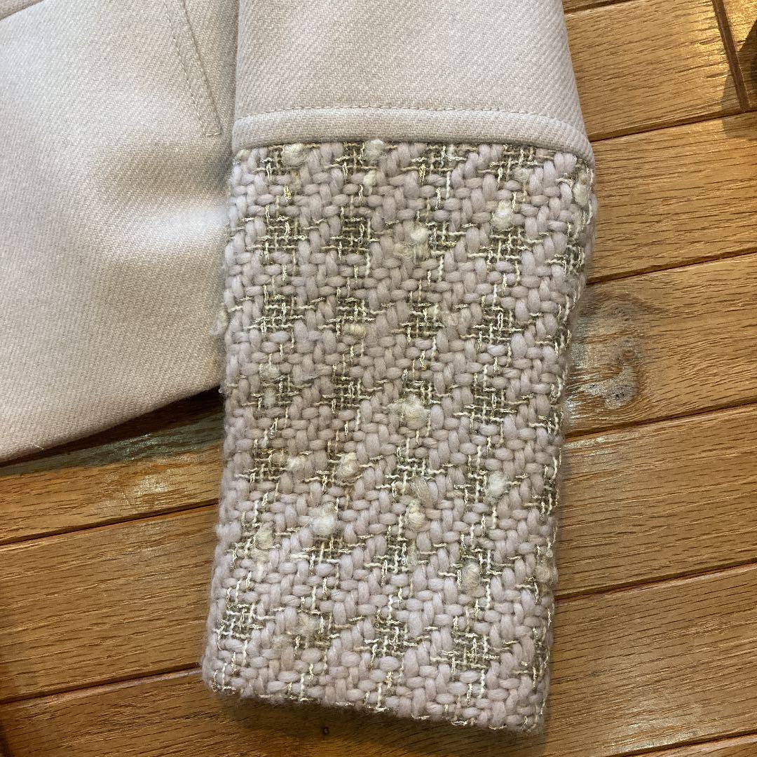 ツーピース　ブルマリン　ツイード