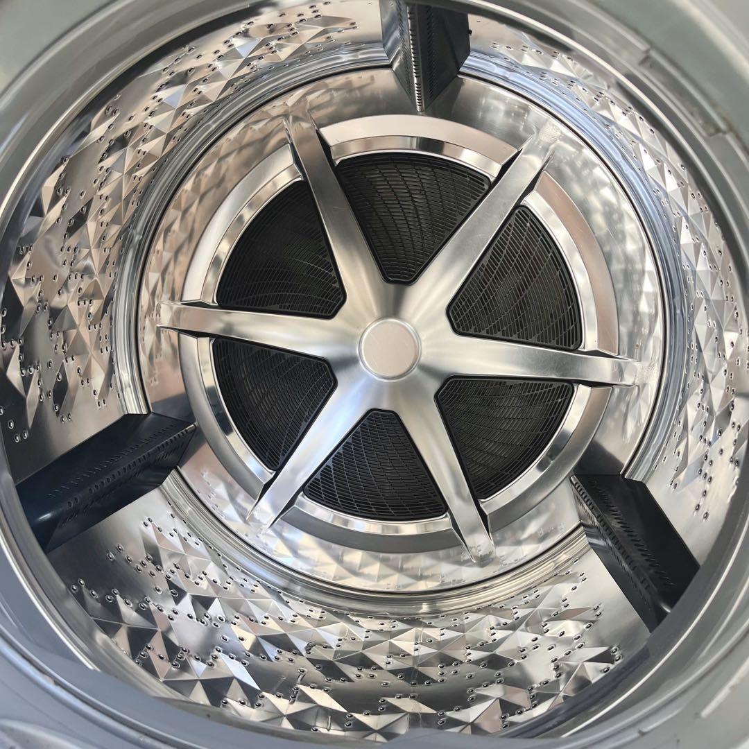 366取付無料！パナソニック キューブル 温水泡洗浄 おしゃれデザイン洗濯機