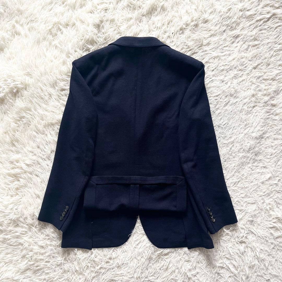 <美品>LARDINI ネイビー ポップサック ウール ジャケット サイズ48