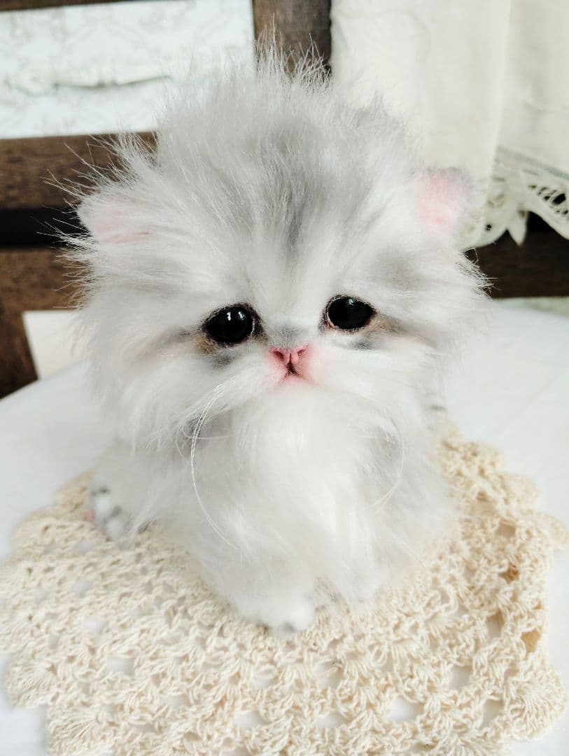 ペルシャベビー♡子猫のシュガーちゃん♡アートドール♡ぬいぐるみ♡
