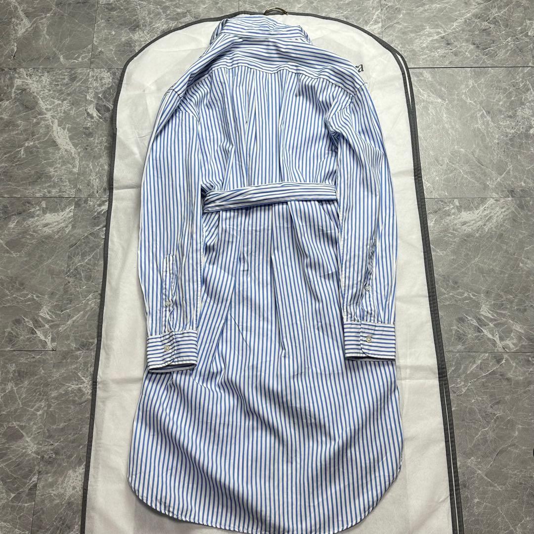 極美品♡XL ラルフローレン　ロングワンピース ベルト　ストライプ　ポニー　現行
