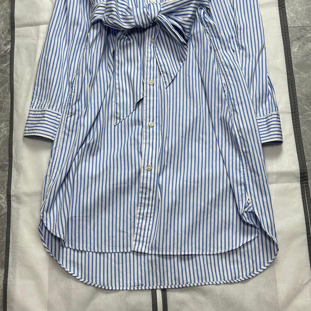 極美品♡XL ラルフローレン　ロングワンピース ベルト　ストライプ　ポニー　現行