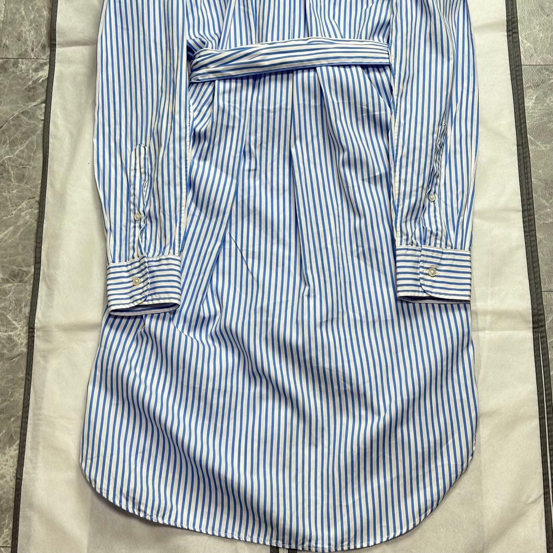 極美品♡XL ラルフローレン　ロングワンピース ベルト　ストライプ　ポニー　現行