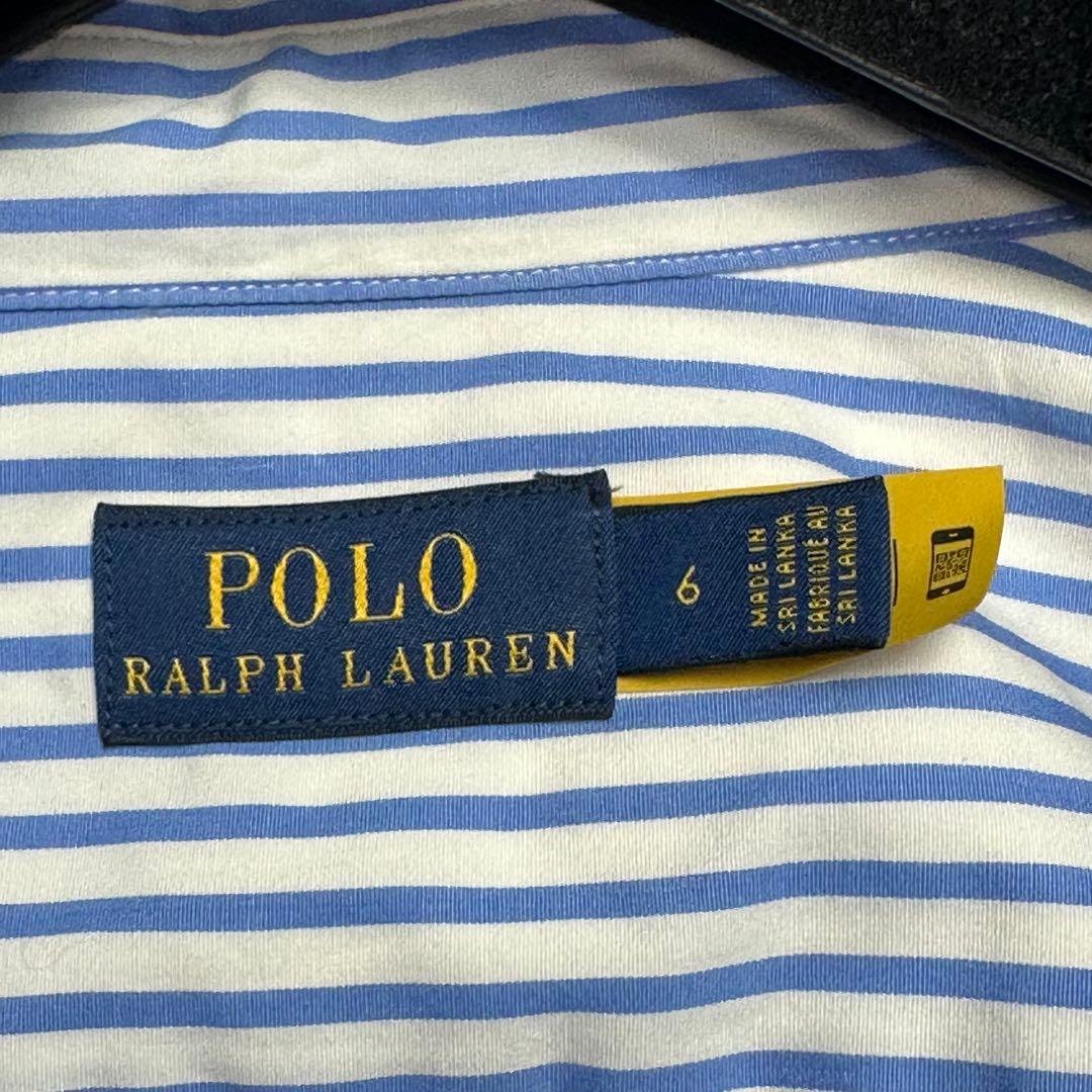 極美品♡XL ラルフローレン　ロングワンピース ベルト　ストライプ　ポニー　現行