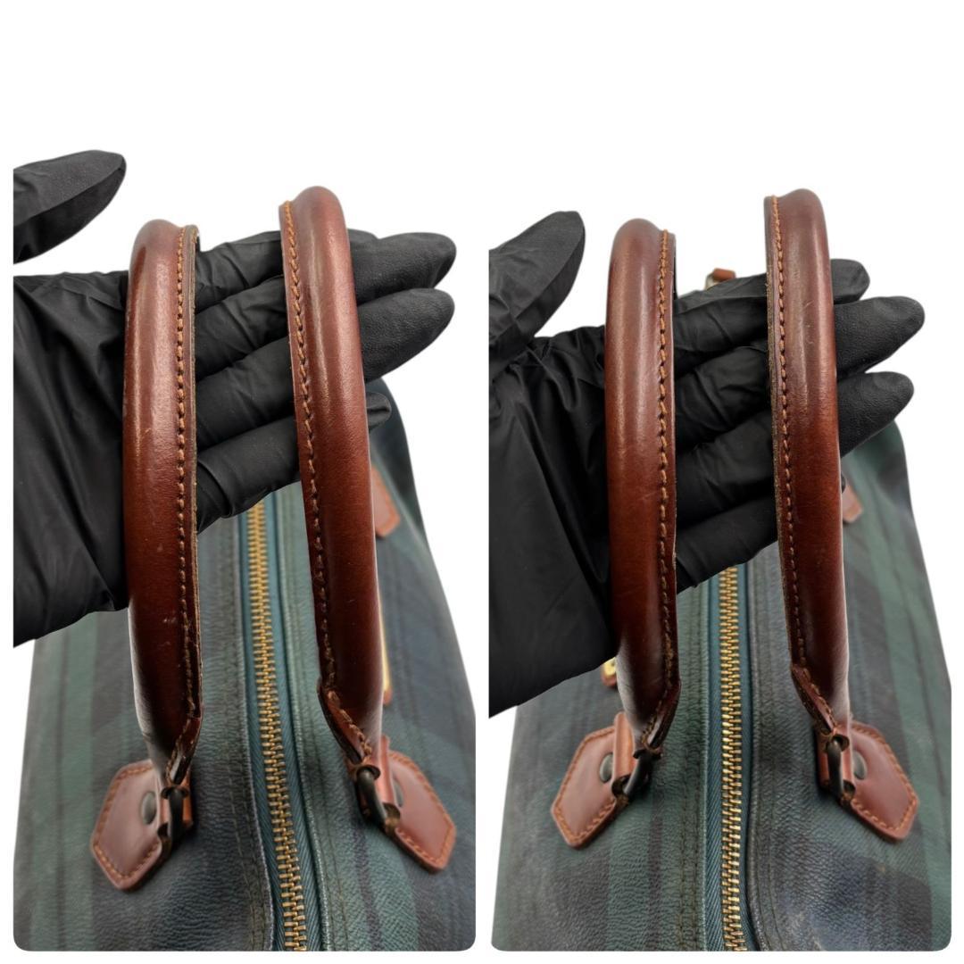 RALPH LAUREN ラルフローレン ミニボストン レザー 緑 R574