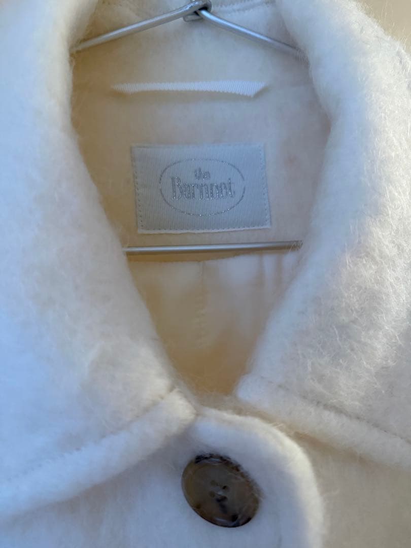 美品　The Barnnet ウール　シャギーコート　ホワイト