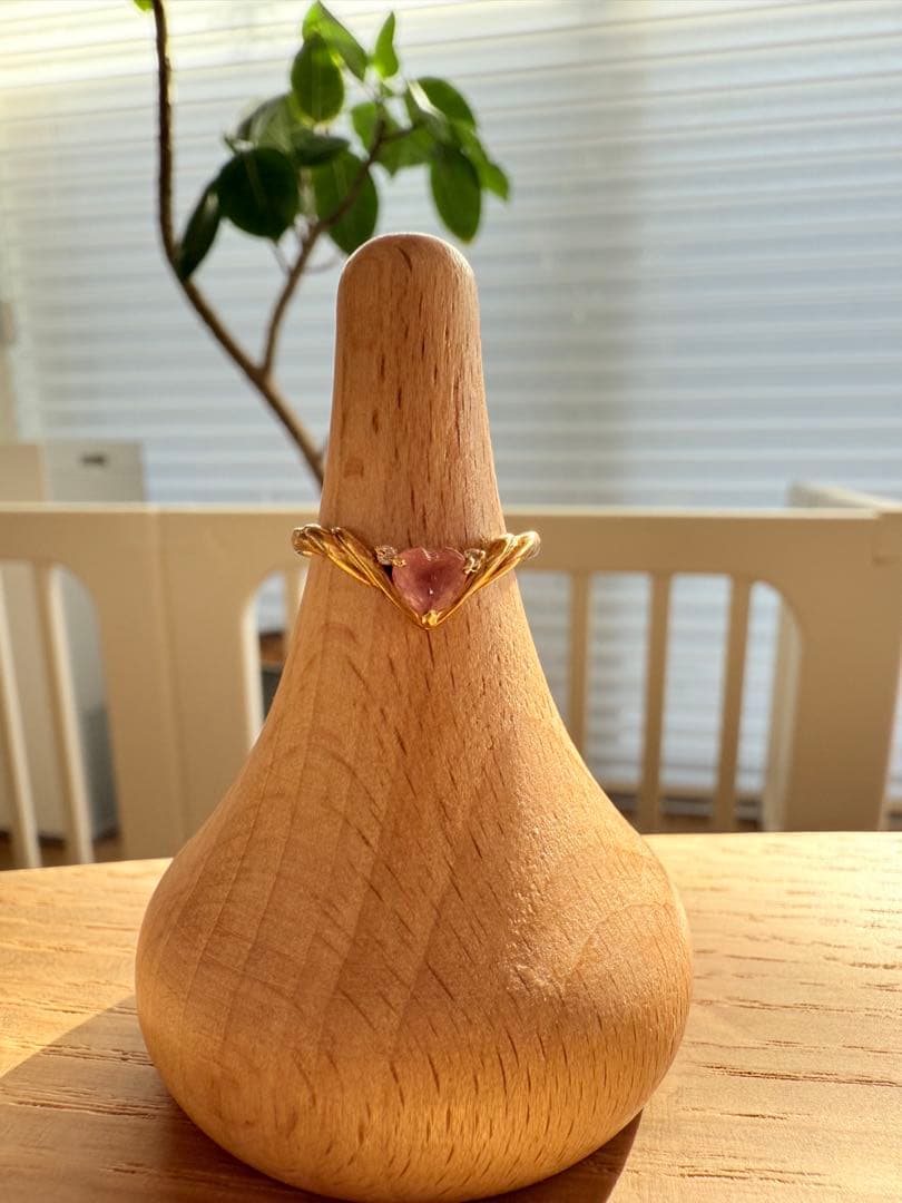 K18 18金 ハートモチーフ リング ゴールド 指輪 【刻印あり・重量記載】