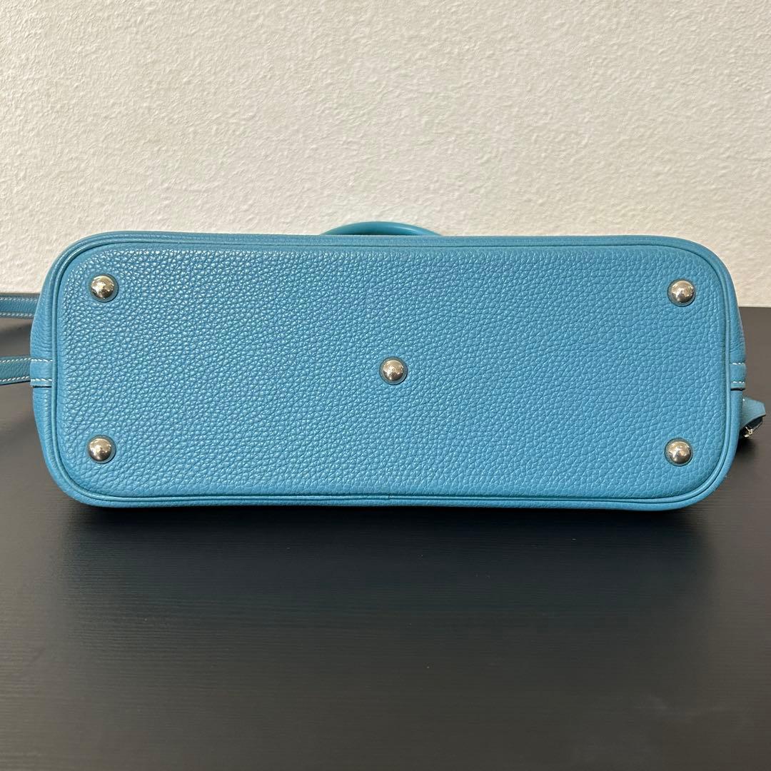 HERMES エルメス ボリード31 2way ブルージーン バッグ