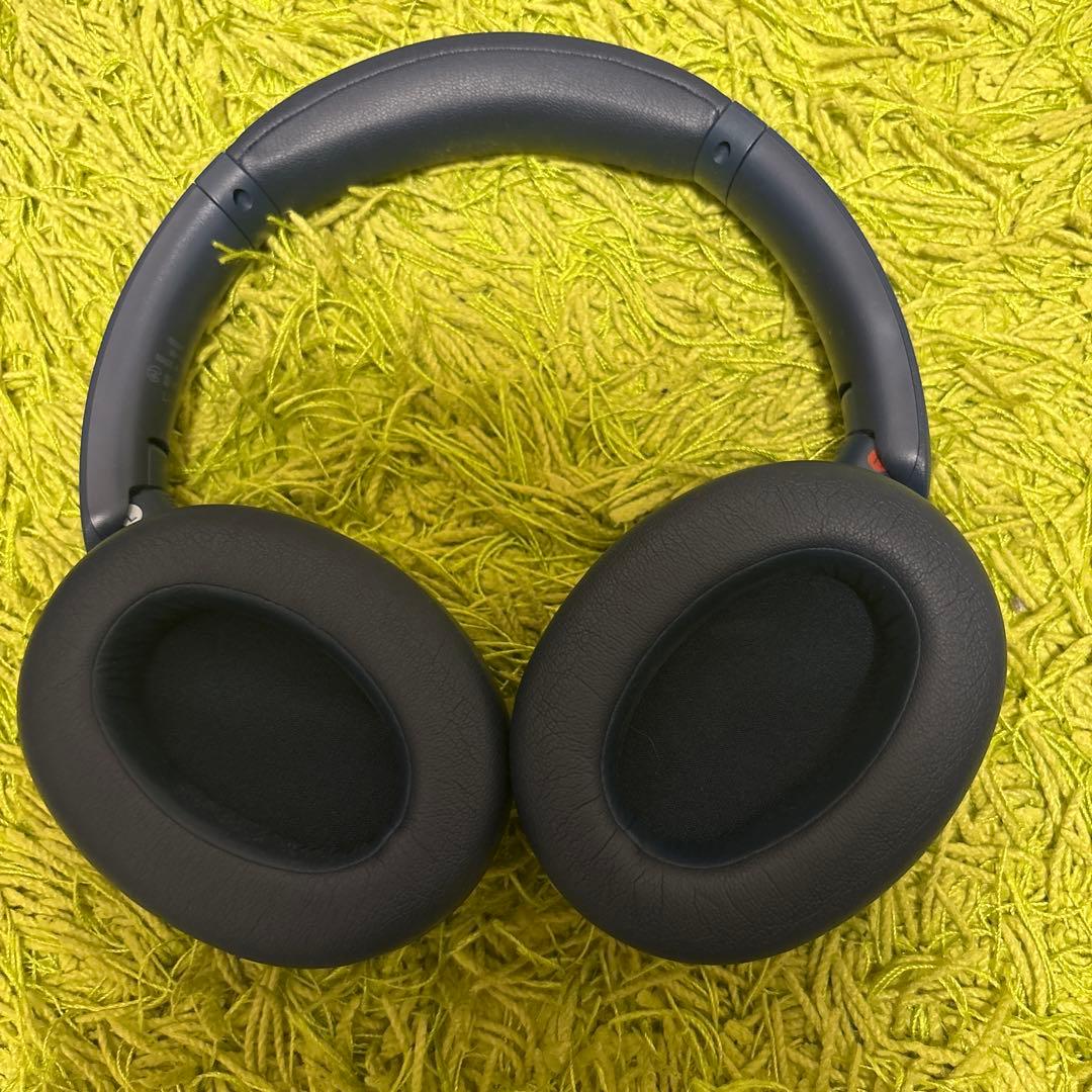 超美品SONY ワイヤレスヘッドホン ネイビー