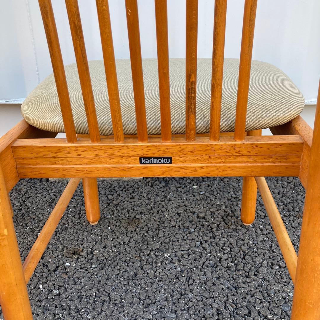 カリモク　ダイニングチェア　2脚
