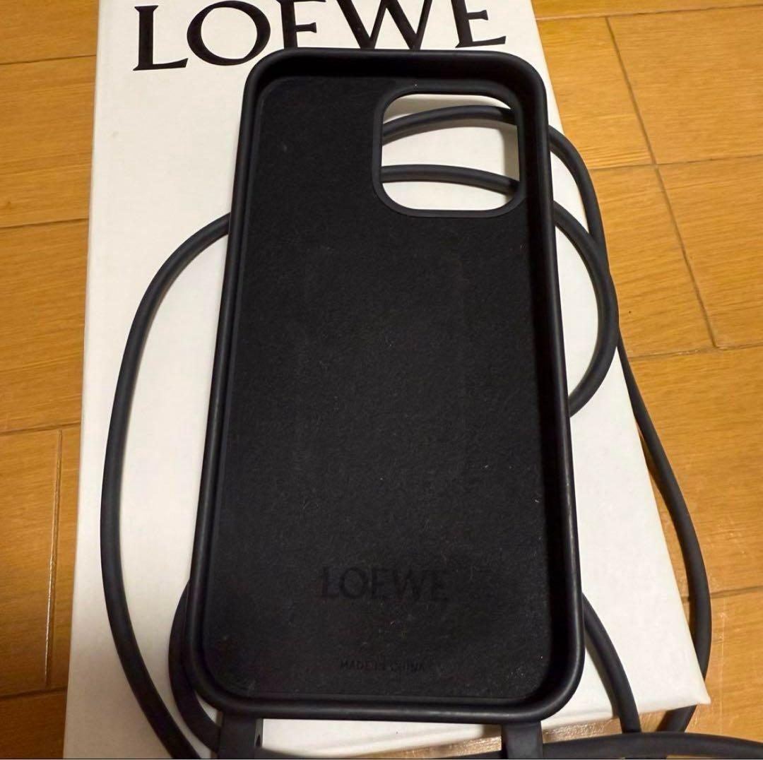 ロエベ iPhone 14 pro Max ケース　ストラップ ショルダー