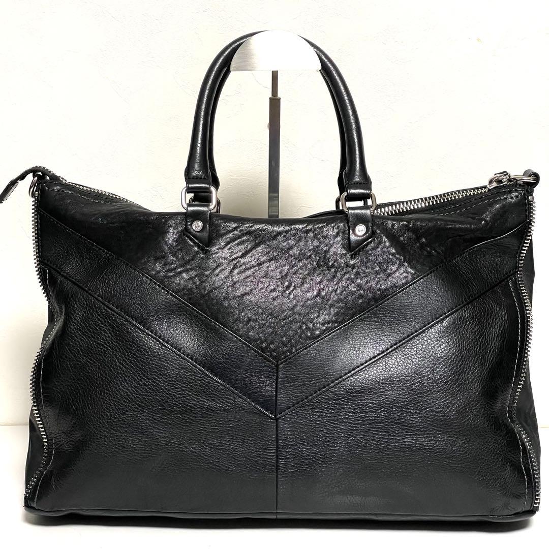 ✨極美品✨ DIESEL 2way ショルダーバッグ ジッパーデザイン A4収納