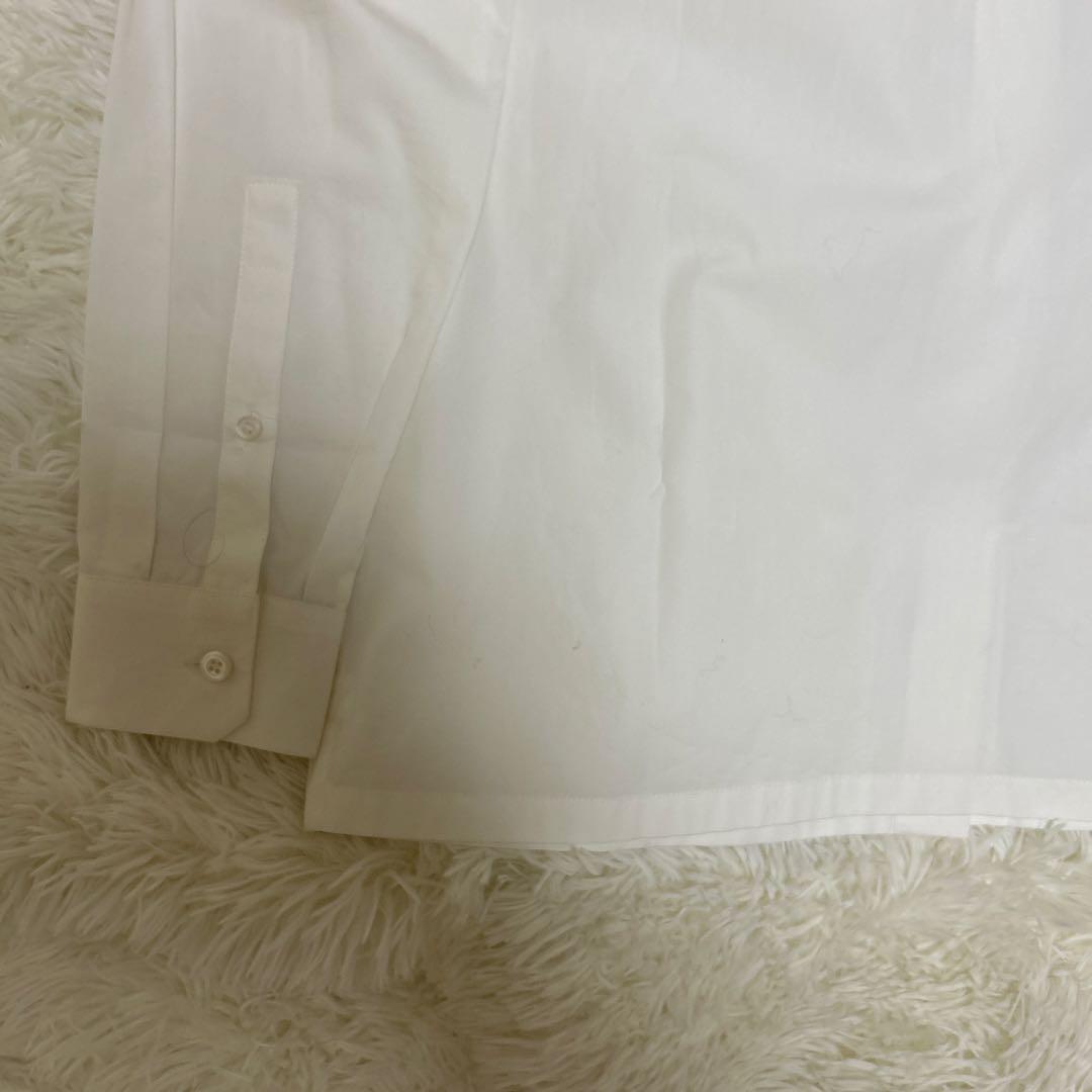 未使用 タグ付き PRADA 長袖 白シャツ 38 コットン　正規品　RFID
