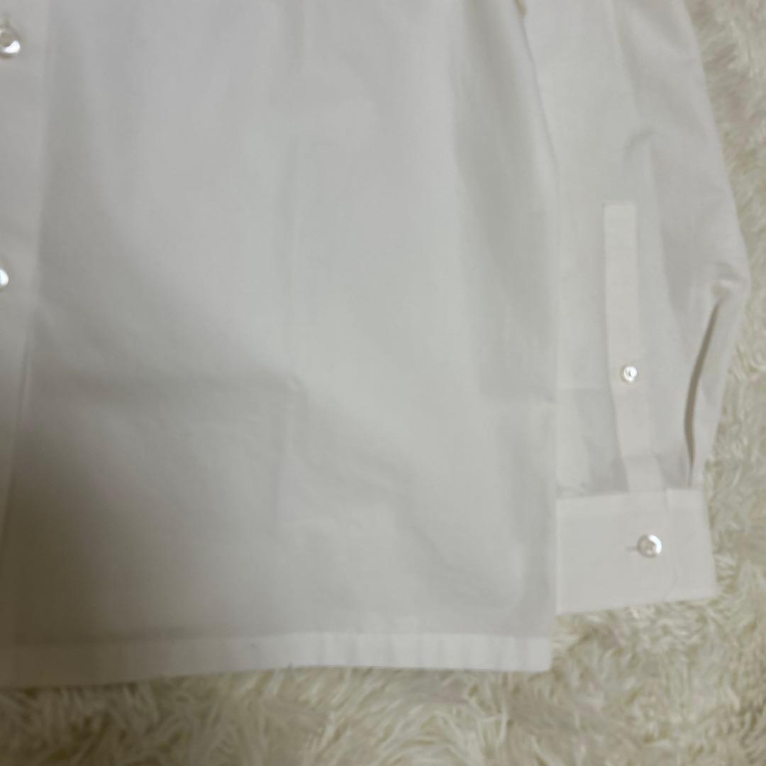 未使用 タグ付き PRADA 長袖 白シャツ 38 コットン　正規品　RFID