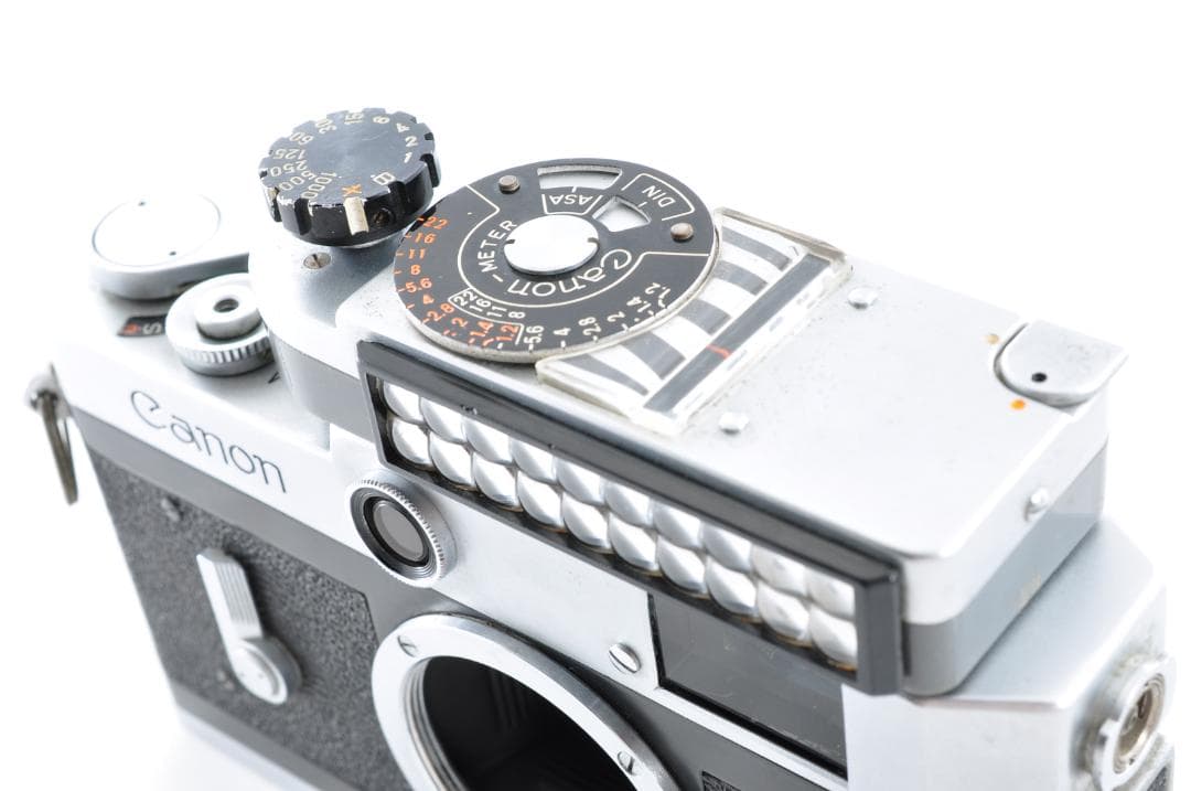 Canon P型 レンジファインダーカメラ レザーケース、露出メーター付き