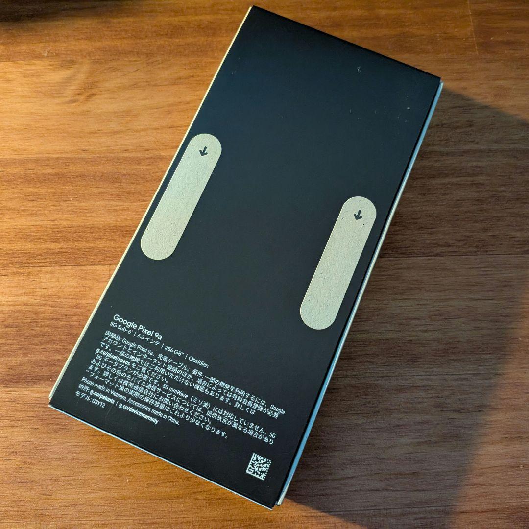 【未開封品】Google Pixel 9a 256GB Obsidian