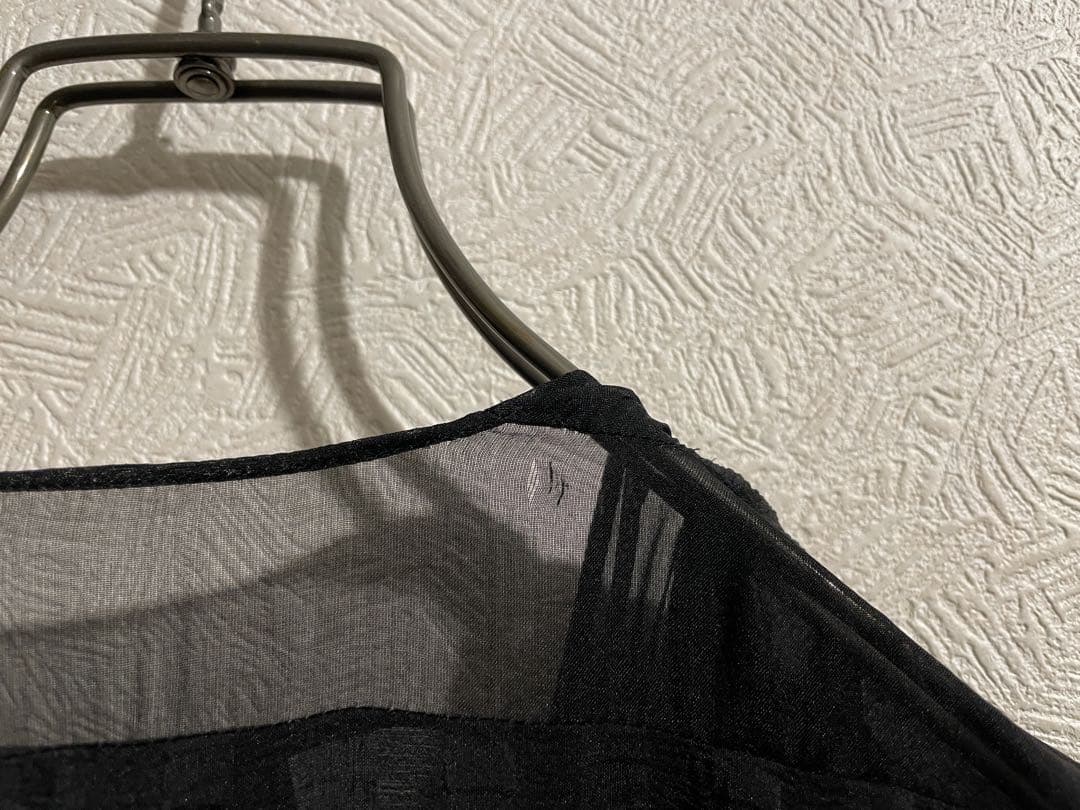 BALENCIAGA シアサッカー シフォン シルク ワンピース